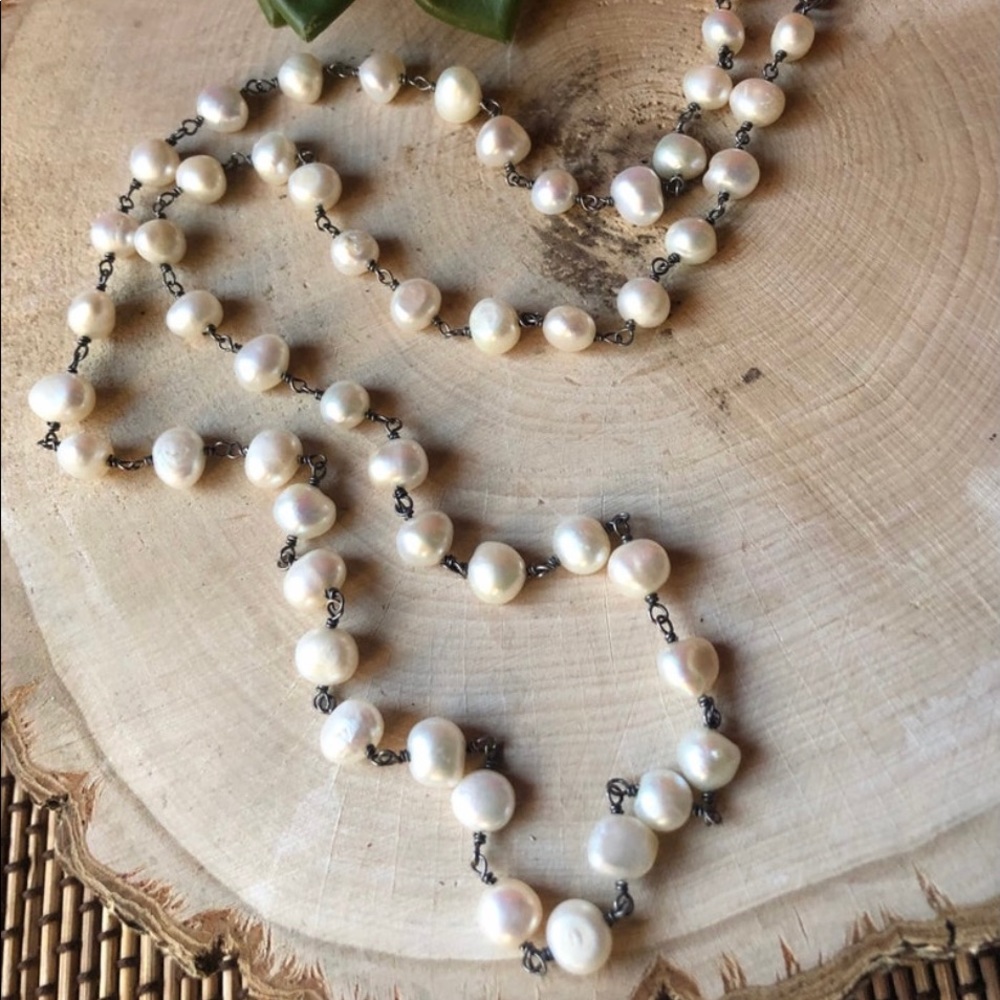 Silpada Necklace  - Fresh Catch Pearl Necklace - Picture 3 of 5